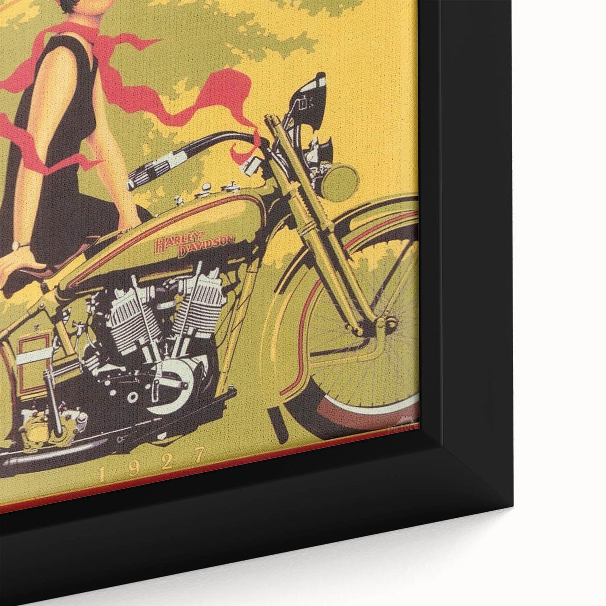 Retro Harley-Davidson Poster - Vintage Motorcycle Wall Art