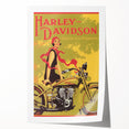 Retro Harley-Davidson Poster - Vintage Motorcycle Wall Art