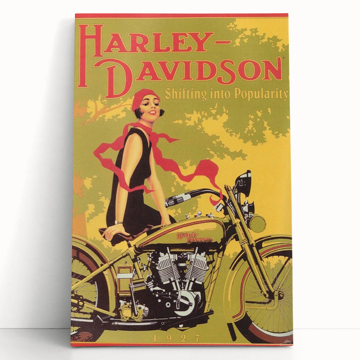 Retro Harley-Davidson Poster - Vintage Motorcycle Wall Art