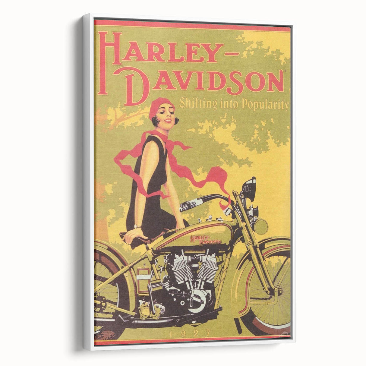 Retro Harley-Davidson Poster - Vintage Motorcycle Wall Art