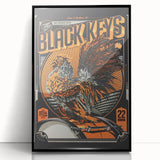 The Black Keys Concert Poster Art – Retro Rock Wall Decor