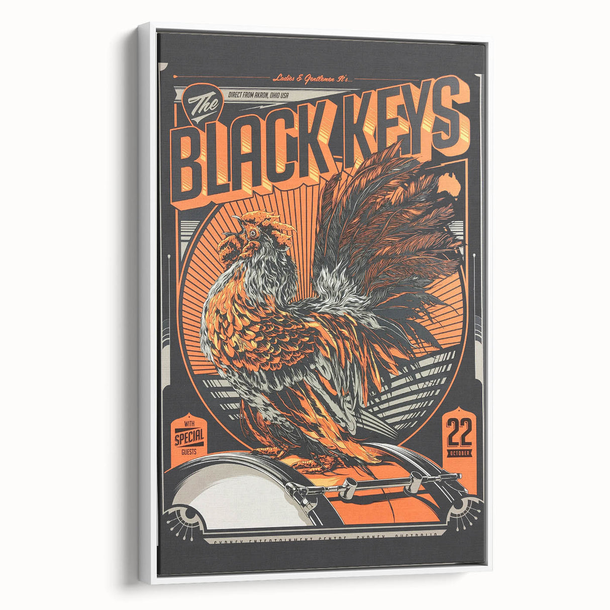 The Black Keys Concert Poster Art – Retro Rock Wall Decor