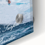 Retro Hawaii Surfer Poster – Vintage Surfing Paradise Art