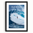 Retro Hawaii Surfer Poster – Vintage Surfing Paradise Art