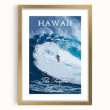 Retro Hawaii Surfer Poster – Vintage Surfing Paradise Art