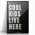 Cool Kids Live Here - Boys Room Wall Art Kids Wall Art Prints