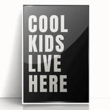 Cool Kids Live Here - Boys Room Wall Art Kids Wall Art Prints