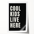 Cool Kids Live Here - Boys Room Wall Art Kids Wall Art Prints