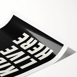 Cool Kids Live Here - Boys Room Wall Art Kids Wall Art Prints