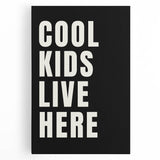 Cool Kids Live Here - Boys Room Wall Art Kids Wall Art Prints
