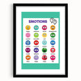 Emotions Chart - Kids Educational Wall Art Feelings Learning Print
