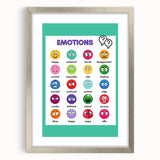 Emotions Chart - Kids Educational Wall Art Feelings Learning Print