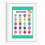 Emotions Chart - Kids Educational Wall Art Feelings Learning Print
