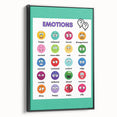 Emotions Chart - Kids Educational Wall Art Feelings Learning Print