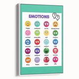 Emotions Chart - Kids Educational Wall Art Feelings Learning Print