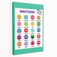 Emotions Chart - Kids Educational Wall Art Feelings Learning Print