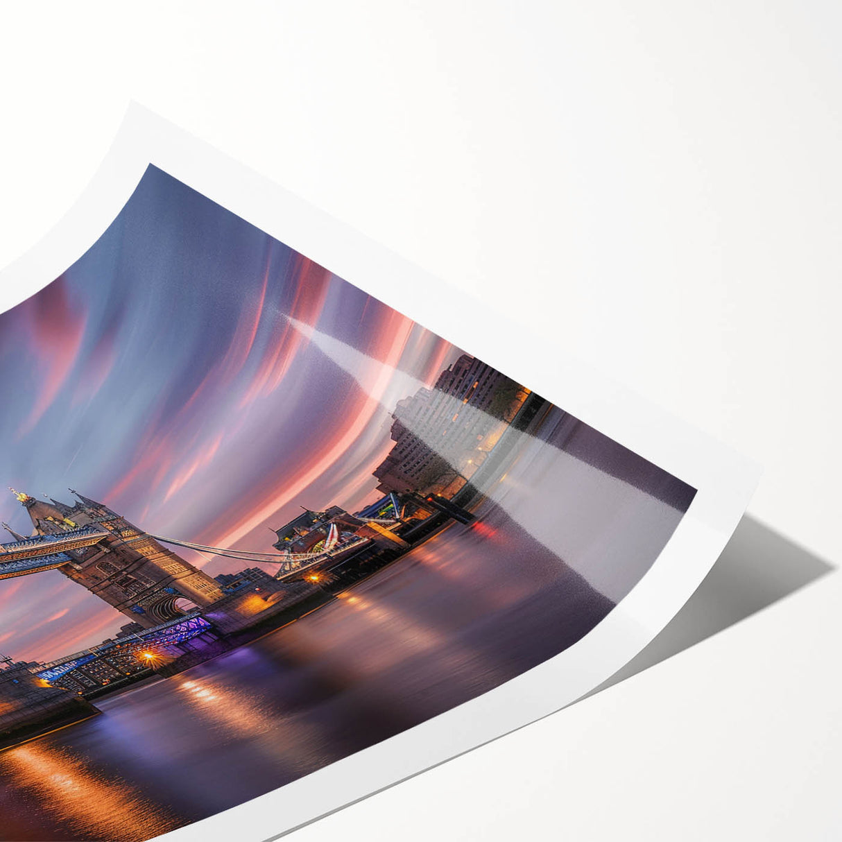 Extra large wall art featuring line art flowers over a London scenery, ideal for large living room decor.