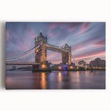 Black and white stretched canvas of London scenery, ideal for kitchen wall art or bedroom ambiance.