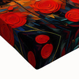 Large art of a black and white Paris landscape painting on stretched canvas, ideal for bedroom wall decor.