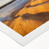 Art deco poster of a vibrant Brazilian landscape on rolled canvas, suitable for dining room wall art.