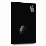 Large abstract wall art in warm autumn hues on acrylic glass, ideal for bedroom or dining room decor.