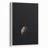 Vintage poster art of fall foliage on a framed canvas, featuring a palette of red, orange, and yellow.