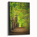 Black and white framed canvas depicting a vintage landscape scene, ideal for bedroom wall art.