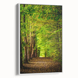 Vintage poster art of spring season on framed canvas, featuring colorful art with black accents, ideal for living room decor.