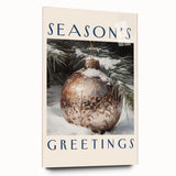 Large abstract wall art depicting a winter scene in muted blue and white tones on acrylic glass.