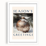 Abstract art print featuring swirling blue and white patterns on a framed canvas, suitable for dining room or bedroom decor.