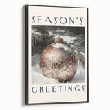 Black and white landscape art painting on framed canvas depicting a serene winter scene, ideal for bedroom decor.