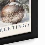 Close-up of a framed canvas featuring textured black wall art with colorful.