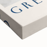 Winter landscape art painting in black and white on stretched canvas, suitable for bedroom wall decor.