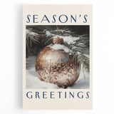 Winter tree silhouette in black and white on large stretched canvas, suitable for kitchen wall art.