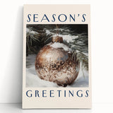 Black and white large art print of a winter scene on stretched canvas, ideal for kitchen wall art or bedroom decor.