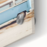 Large abstract wall art in vibrant summer hues on acrylic glass, ideal for dining room ambiance.