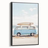 Black and white landscape art painting on framed canvas, featuring a vintage poster style, ideal for bedroom wall decor.