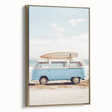 Framed canvas featuring a vintage-style landscape painting with muted earth tones, ideal for bedroom wall art.