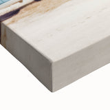 Large art of a black and white landscape painting on stretched canvas, ideal for bedroom wall decor.