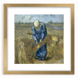 Abstract art print featuring swirling blue and yellow patterns on a framed canvas, suitable for bedroom or dining room decor.