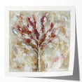 Textured Abstract Tree - Modern Living Room Wall Art on Canvas