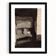 Modern Wall Art - Monochromatic Abstract Bedroom Scene in Grayscale