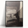 Modern Wall Art - Monochromatic Abstract Bedroom Scene in Grayscale