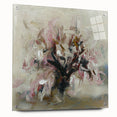 Abstract Floral Elegance - Modern Living Room Wall Art