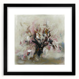 Abstract Floral Elegance - Modern Living Room Wall Art