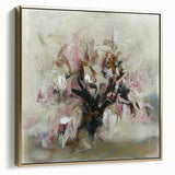 Abstract Floral Elegance - Modern Living Room Wall Art