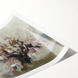 Abstract Floral Elegance - Modern Living Room Wall Art