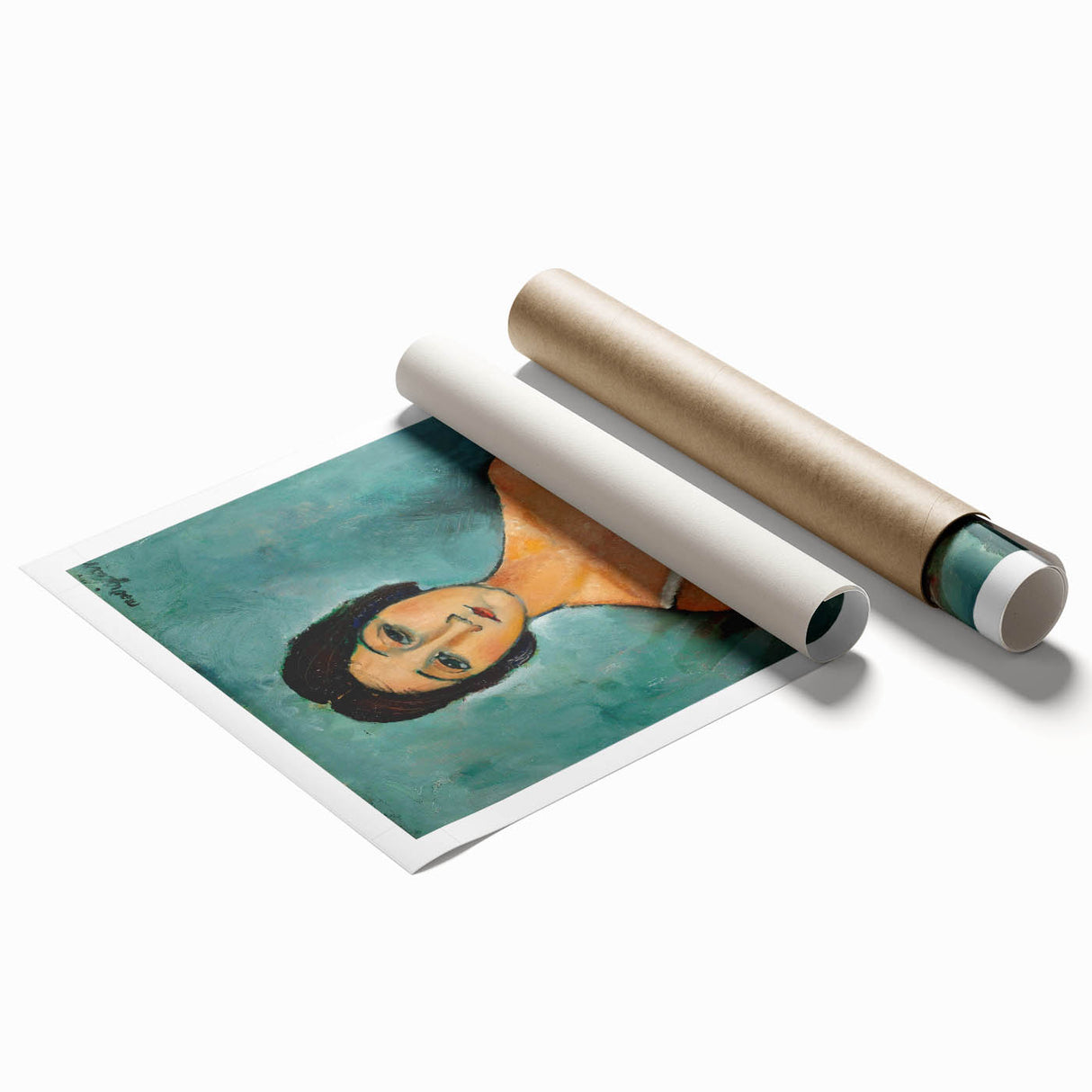 Christina" Portrait Modern Wall Art - Abstract Contemporary Decor