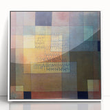 Modern Wall Art - Abstract Geometric Architecture in Warm Tones