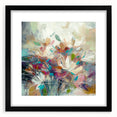 Abstract Floral Harmony - Modern Living Room Wall Art
